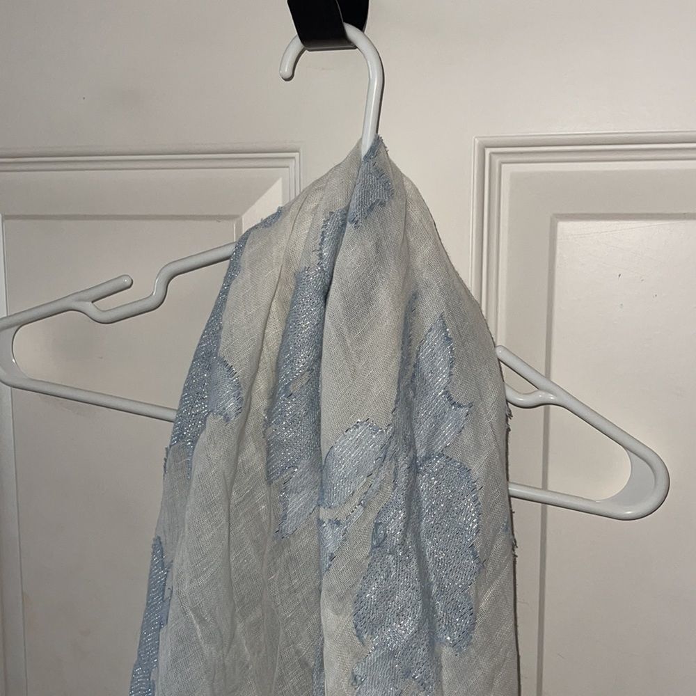 Loft white and blue scarf - Picture 3 of 3